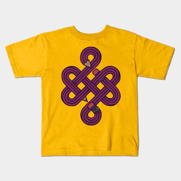 Endless Creativity Kids T-Shirt by againstbound